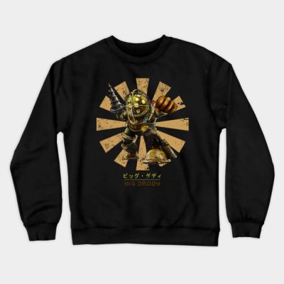 Big Daddy Retro Japanese Bioshock Crewneck Sweatshirt Official Bioshock Merch