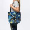 Bioshock Big Daddy And Little Sister Starry Night Tote Official Bioshock Merch