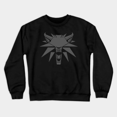 The Witcher Wolf Logo Crewneck Sweatshirt Official Bioshock Merch