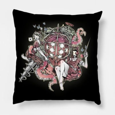 Biograffiti Throw Pillow Official Bioshock Merch