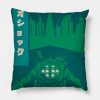 Big Shock Japanese Vintage Poster Throw Pillow Official Bioshock Merch