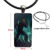 Bioshock 3 Infinite Cell Glass Cabochon Jewelry Steel Color With Long Pendant Choker Rectangle Necklace For 4 - Bioshock Merch