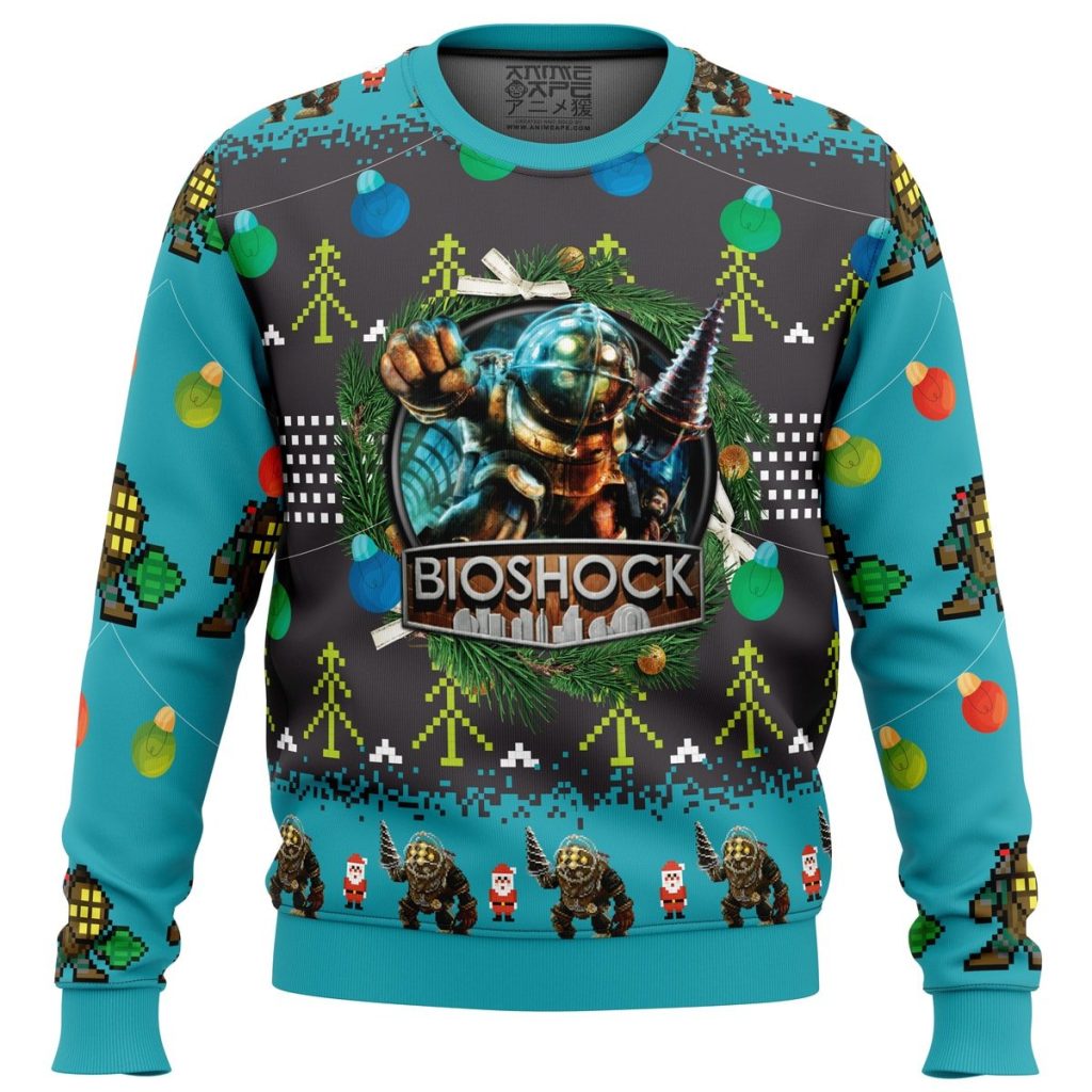 Bioshock Sweater front 1 - Bioshock Merch