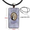 For Women Gift Bioshock Infinite Vigor Fashion Glass Cabochon Necklace With Women Statement Pendant Rectangle Necklaces 4 - Bioshock Merch