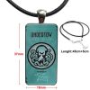 For Women Gift Bioshock Infinite Vigor Fashion Glass Cabochon Necklace With Women Statement Pendant Rectangle Necklaces 5 - Bioshock Merch