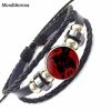 Kids Jewelry With Glass Cabochon Black Leather Bracelet Bangle For Women Kids Bioshock Infinite Murder of 1 - Bioshock Merch