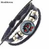 Kids Jewelry With Glass Cabochon Black Leather Bracelet Bangle For Women Kids Bioshock Infinite Murder of 4 - Bioshock Merch