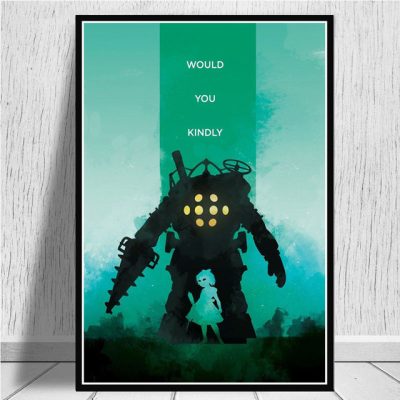 Video Game Bioshock Rapture Posters and Prints Canvas Painting Wall Pictures for Living Room Boy Room 19 - Bioshock Merch