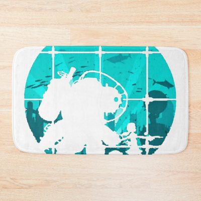 Bioshock Blue Png Bath Mat Official Bioshock Merch