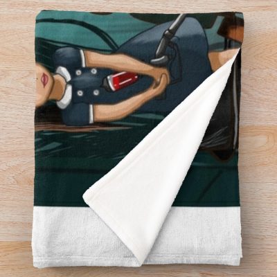 Bioshock Red Eyed Big Daddy Throw Blanket Official Bioshock Merch