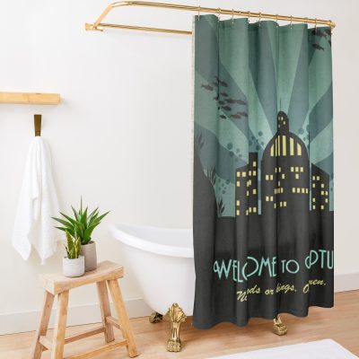 Bioshock Welcome To Rapture Shower Curtain Official Bioshock Merch