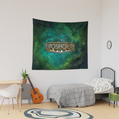 Bioshock X Emerald Green Galaxy Tapestry Official Bioshock Merch