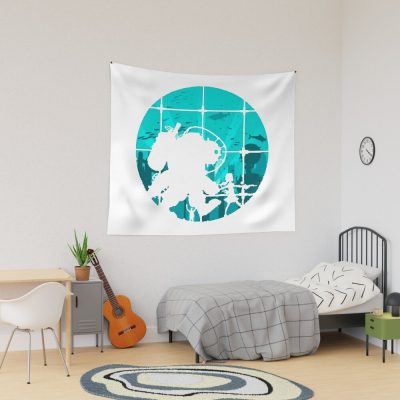 Bioshock Blue Png Tapestry Official Bioshock Merch